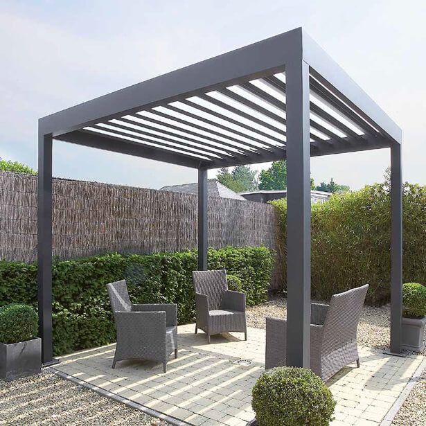 5m X 3m Garden Aluminum Tube Pergola ISO9001 Listed