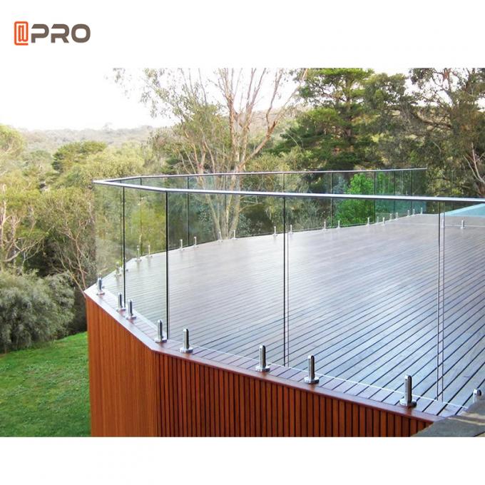 Modern Plexiglass Stair Metal Balustrades Handrails Wrought Iron Glass