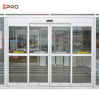 Auto Door Commercial 6063 Aluminium Sliding Glass Doors Electric With Long Service Life