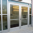 Commercial Aluminium Glass Hinged Doors Exterior Store Entrance Front Doors