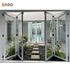 Waterproof Aluminium Folding Doors Thermal Break Bifold Exterior Patio Accordion Door