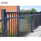 Modern Customization Aluminum Slat Fence Black Balustrades Handrails