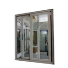 Tinted Glass Window Tempered Glass Section Aluminum Frame Sliding Glass Window
