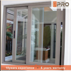Tinted Glass Window Tempered Glass Section Aluminum Frame Sliding Glass Window