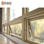 Sound Proof Insulation Top Hung Aluminum Awning Windows / Glass Top Hung Windows aluminum window awnings for home