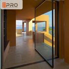 Living Room Bedroom Large Aluminum Pivot Doors Anti - Burglar Sound Insulation Glass pivot door,pivot glass door hinge,