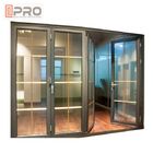 Aluminum Frame Folding Glass Doors Thermal Break Aluminium System Design folding door bi fold shower door FOLD BATHROOM