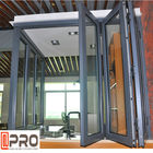 Wind Proof Aluminum Bifold Windows Color Optional With Insulated Double Glass balcony folding window hardware folding