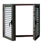 Black Aluminium Double Glazed Window Vertical Bridge casement sliding window casement aluminium window