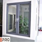 Customize Horizontal Double Casement Windows / Aluminium Frame Glass Window nigeria casement window arch casement window