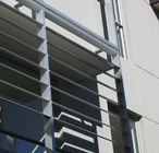 Exterior 300mm Aluminium Sun Shade Louvres Blades Wall Cladding