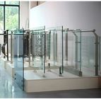 Interior Clear Laminated Tempered  Glass Aluminum transparent Balustrade