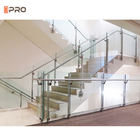 Modern Plexiglass Stair Metal Balustrades Handrails Wrought Iron Glass Steel Railing