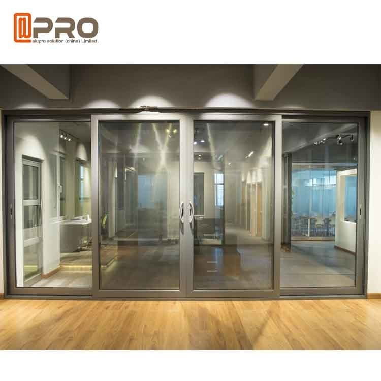 Slim Frame Aluminium Sliding Doors Soundproof Interior ...