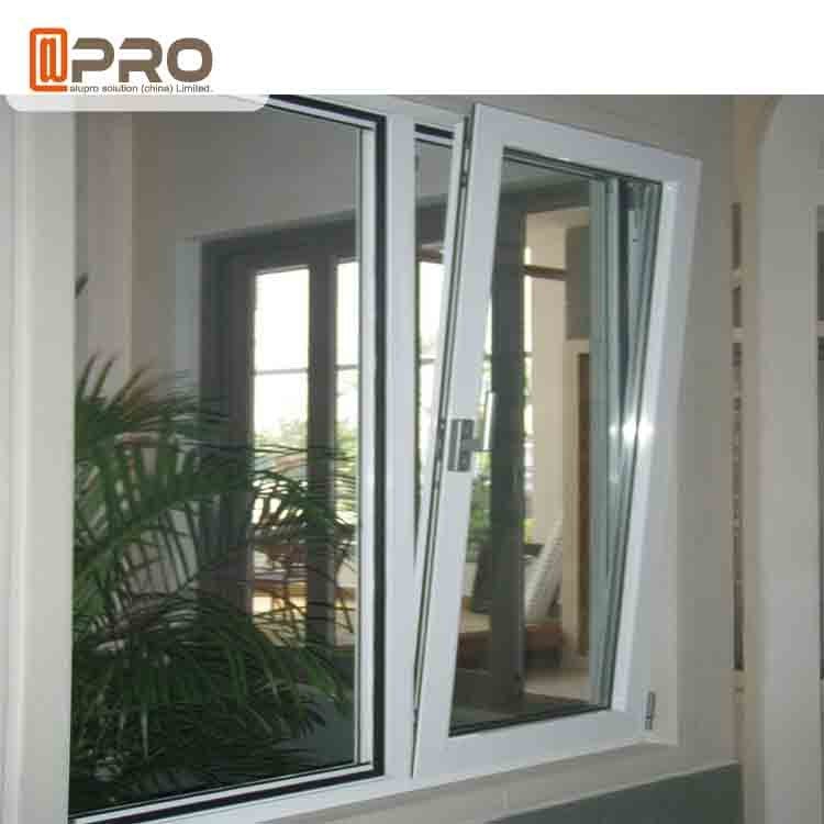 Inward Opening Aluminum Clad Casement Windows Power Coating Surface