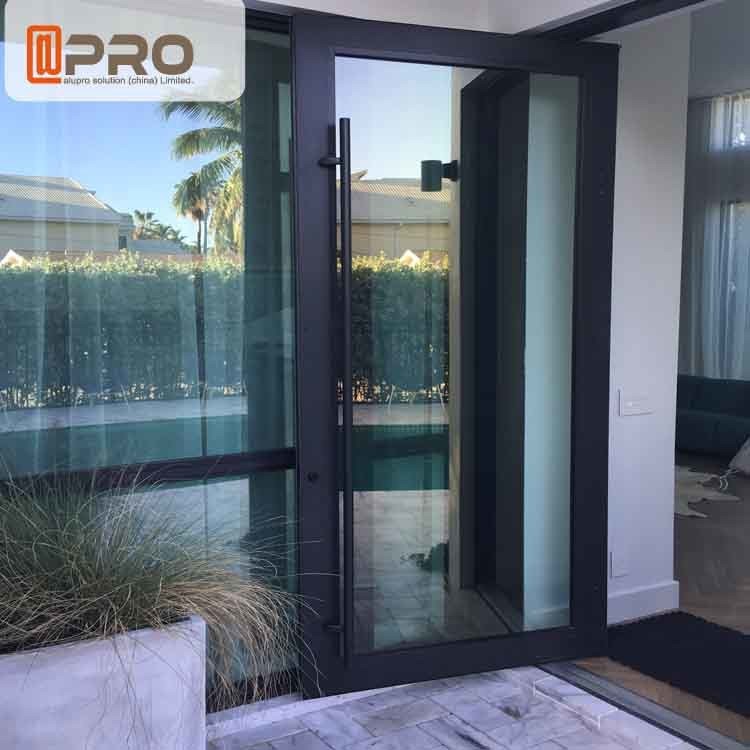 Floor Spring Aluminum Pivot Doors For Interior House Customized Size