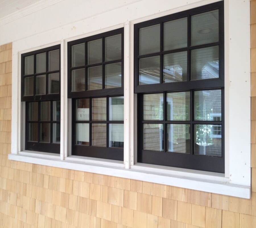 White Powder Coating Aluminium Sash Windows Strong Durability And