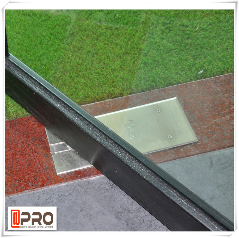 Large Size Heavy Duty Aluminium Hinged Doors / Frosted Tempered Glass