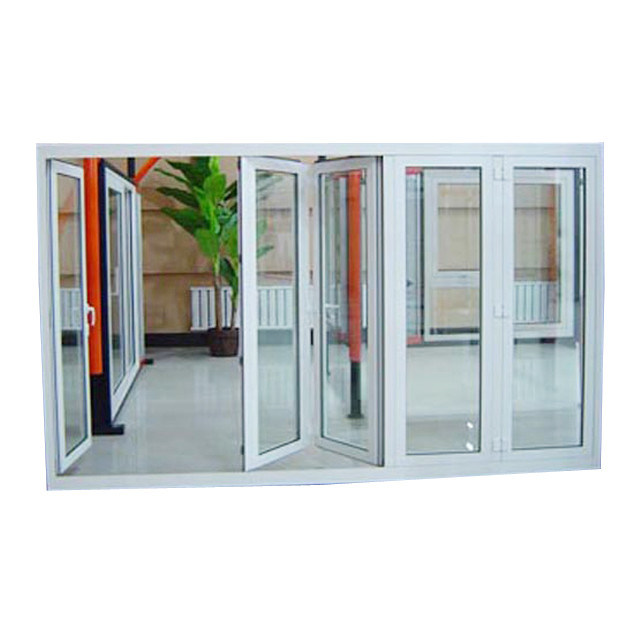House Aluminum Sliding Glass Window / Unbreakable Folding Sliding Doors