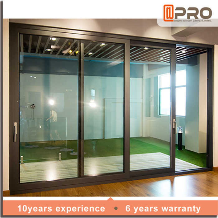 Thermal Break Aluminium Sliding Glass Doors Color Optional With