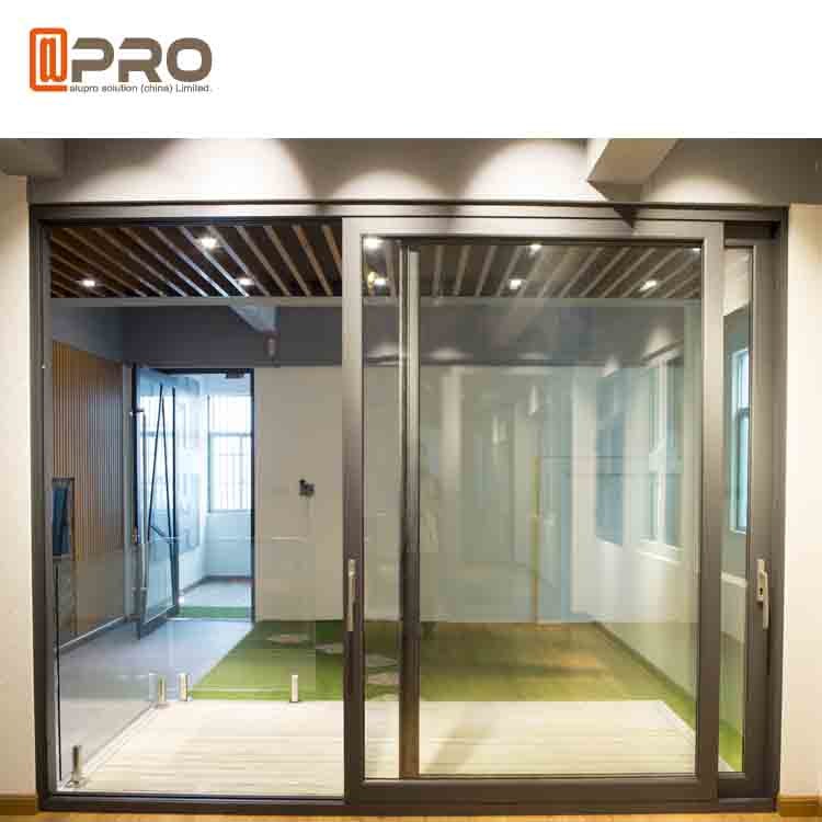 Slim Frame Aluminium Sliding Doors Soundproof Interior Sliding Glass Doors slide windows and