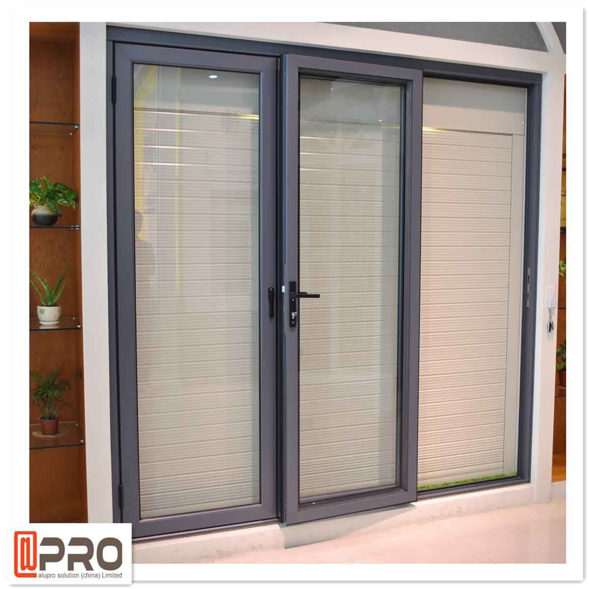 Powder Coated Aluminium Bifold Doors Anti Aging Folding Panel Doors Glass Folding Door Hardware Folding Door
