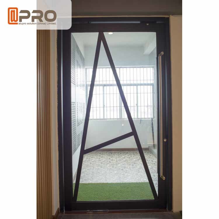 Floor Spring Aluminum Pivot Doors For Interior House Customized Size
