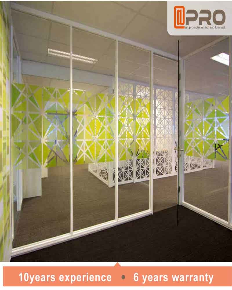 Custom Made Office Wall Dividers Partition With Tempered Glass