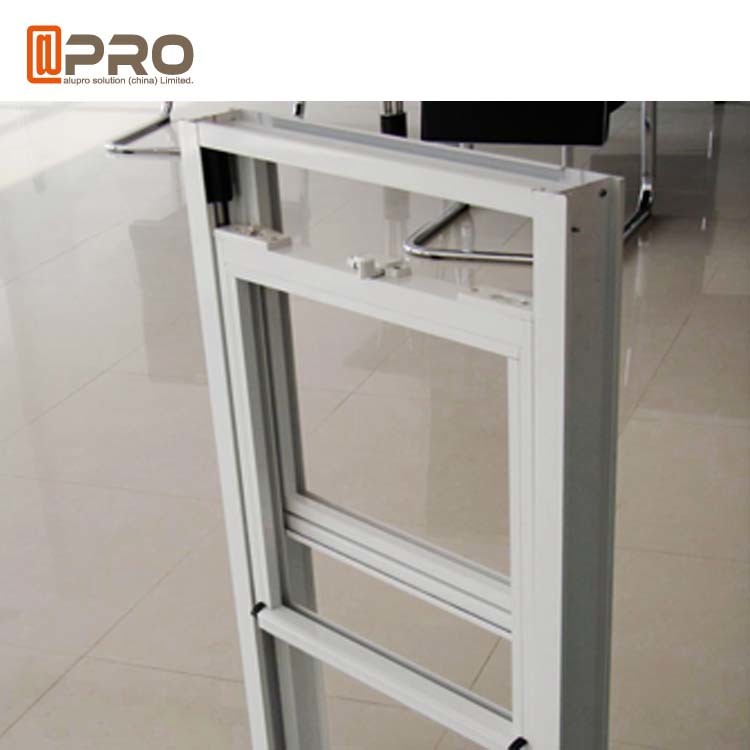 Sound Insulation Sash Style Windows , Aluminium Vertical Sliding Sash
