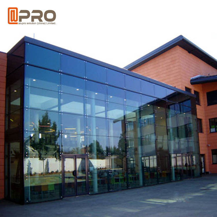 Hidden Framing Coated Glass Curtain Wall System For Hidden Framing Coated Glass Curtain Wall System For