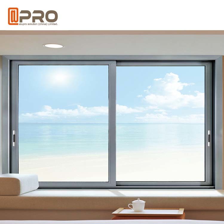 Thermal Break Aluminum Sliding Windows With Double Glass Eco Friendly