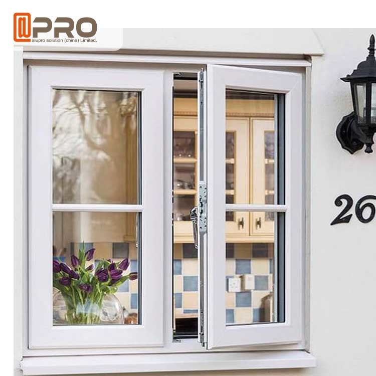 Hurricane Impact Soundproof Aluminum Casement Windows , Custom Made