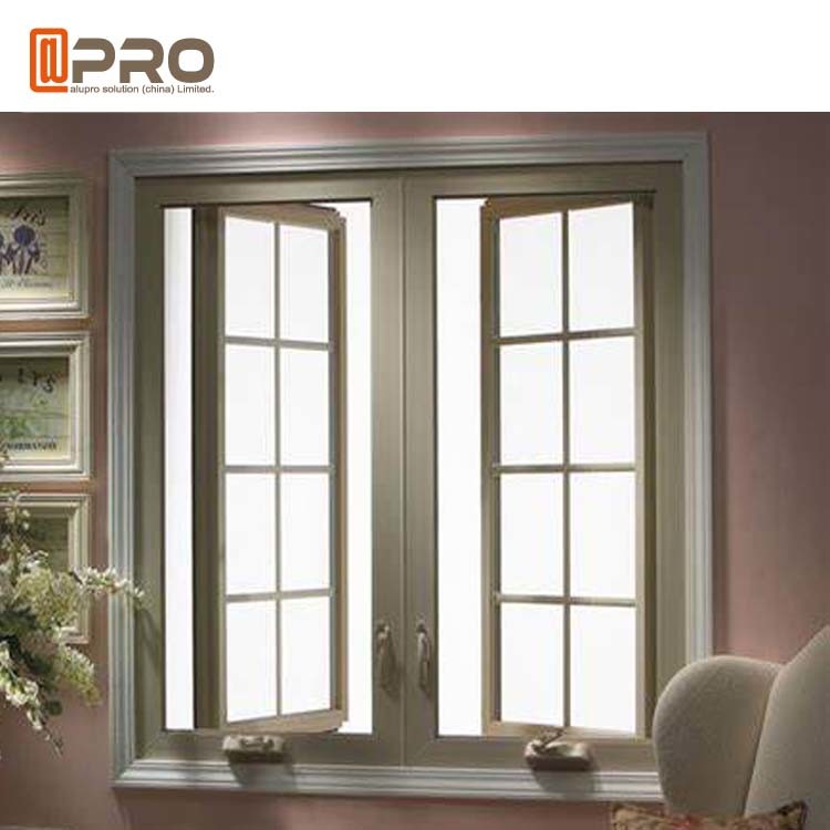 Residential Push Out Casement Windows / Aluminium Pivoting Window With