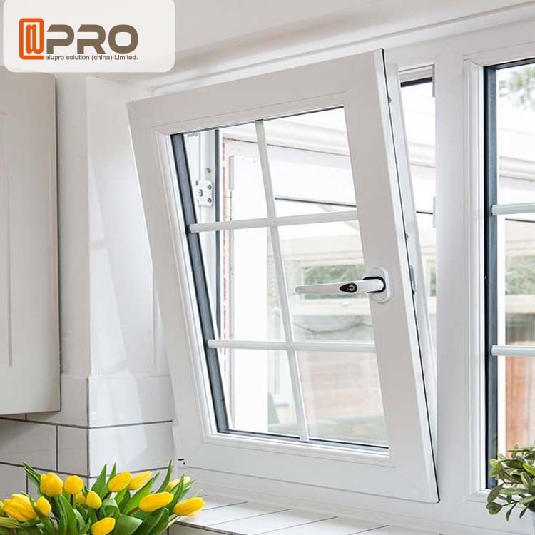 Custom Tilt And Turn Aluminum Windows Hinges Horizontal Opening Pattern