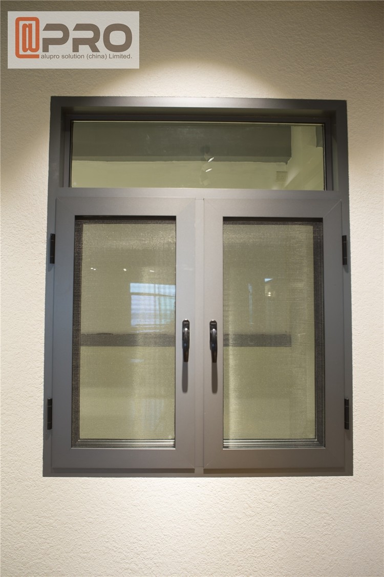 Outward / Inward Open Aluminum Casement Windows With Stainless Steel
