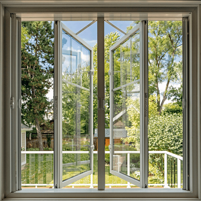 125mm Architectural Curtain Aluminum Casement Windows