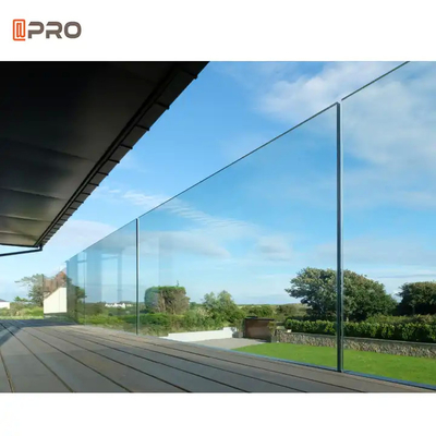 316 Railing Clamp Spigots Frameless Glass Balustrade U Channel System Swimming Pool Handrail