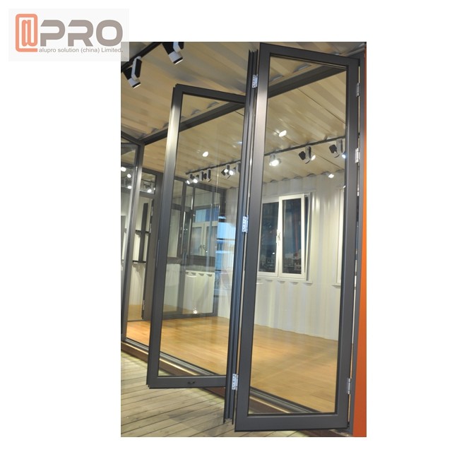 Powder Coated Aluminum Folding Doors For Commercial Buildings