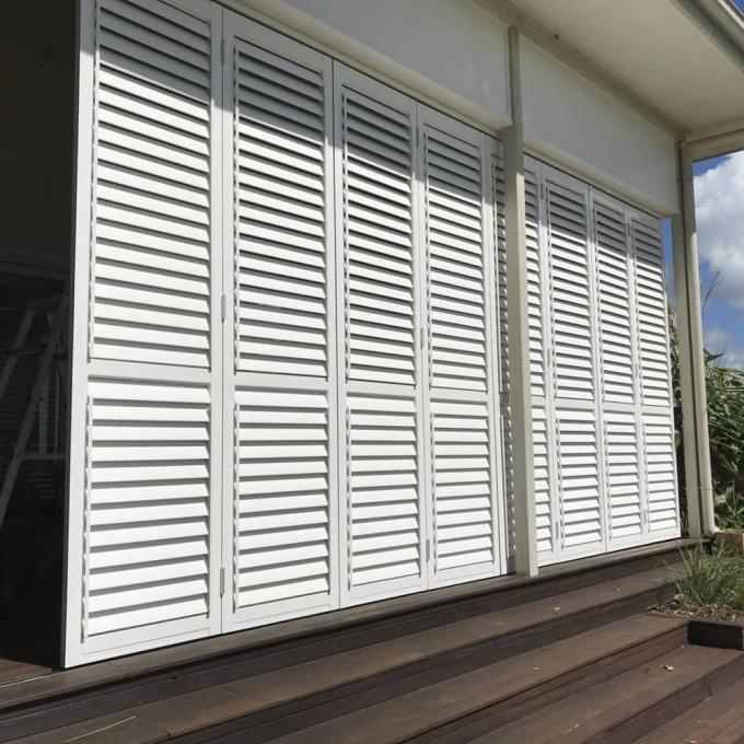 Shutters Tempered Glass Aluminum Louver Window