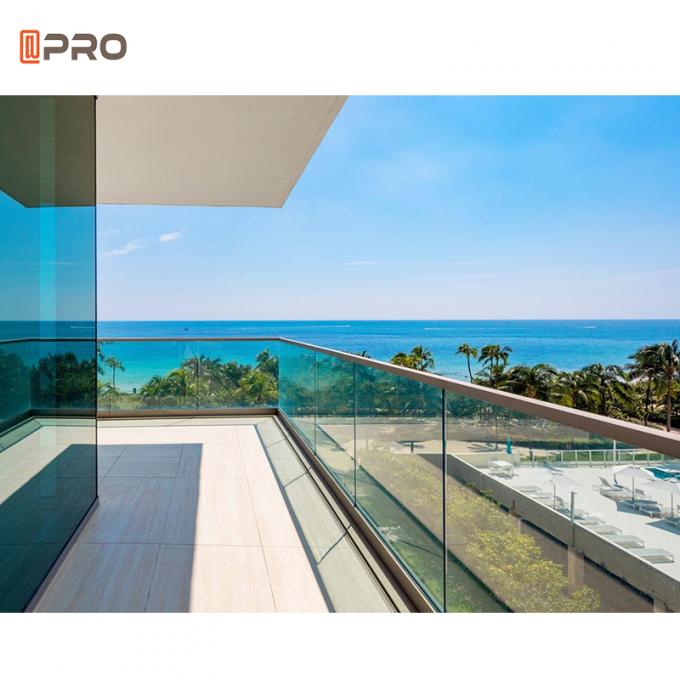 Modern Plexiglass Stair Metal Balustrades Handrails Wrought Iron Glass