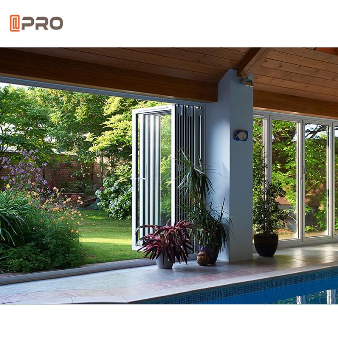 Tempered Glass Aluminum Folding Doors Australian Standards Patio