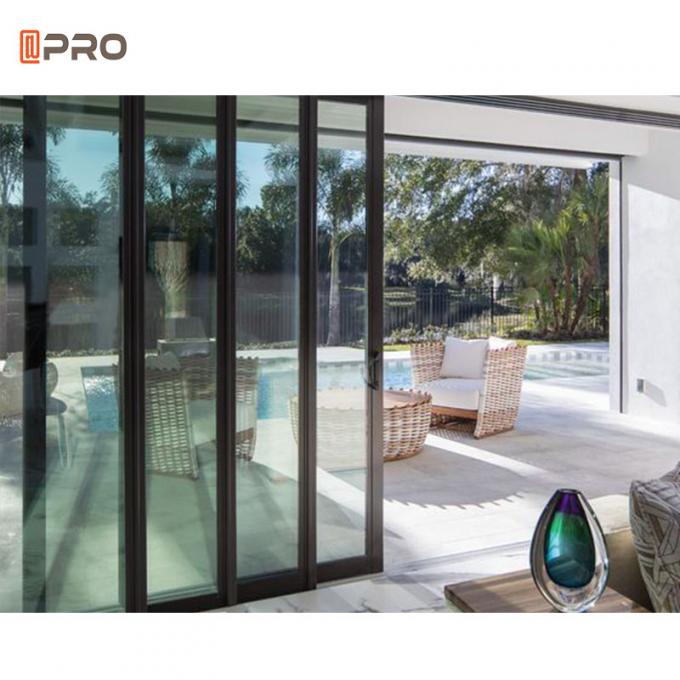 Balcony Noiseless Aluminum Sliding Glass Doors Exterior Soundproof Patio Sliding Pocket Doors