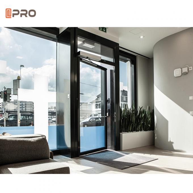 Commercial Casement Aluminium Hinged Doors Glass Patio Swing Door