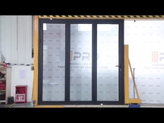Aluminum Glass Patio Exterior Bifold Doors Double Glazing