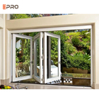 Sliding Kitchen Folding Window Security Accordion Patio Thermal Break Aluminium Profile