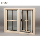 Impact Resistant Aluminum Casement Windows With Blinds Between Glass Opening 180 Degree