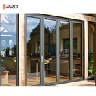 Tempered Glass Aluminum Folding Doors Australian Standards Patio Soundproof Bifold Doors
