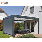 Bioclimatic System Modern Aluminum Pergola Electric Adjustable For Outdoor Living Gazebo