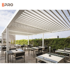 6063 Aluminium Gazebo Pergola Outdoor Restaurant With Retractable Canopy
