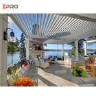 6063 Aluminium Gazebo Pergola Outdoor Restaurant With Retractable Canopy